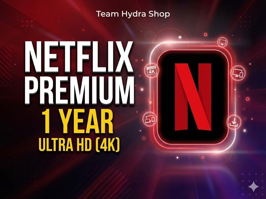 Netflix Premium – 1 Year Official Subscription (Email Activation)